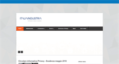Desktop Screenshot of italiaindustria.com