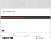 Tablet Screenshot of italiaindustria.com